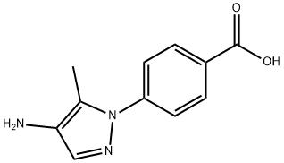 4-(4-AMINO-5-METHYL-1H-PYRAZOL-1-YL)BENZOIC ACID Struktur