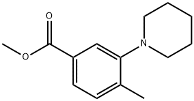 4-METHYL-3-PIPERIDIN-1-YL-BENZOIC ACID METHYL ESTER Struktur