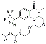 2-[2-[2-(2-T-BOC-AMINOETHOXY]ETHOXY]ETHOXY]-4-[3-(TRIFLUOROMETHYL)-3H-DIAZIRIN-3-YL]BENZOIC ACID, METHYL ESTER Struktur