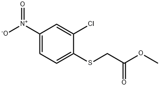 METHYL 2-[(2-CHLORO-4-NITROPHENYL)SULFANYL]ACETATE Struktur