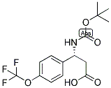 (R)-3-TERT-BUTOXYCARBONYLAMINO-3-(4-TRIFLUOROMETHOXY-PHENYL)-PROPIONIC ACID Struktur