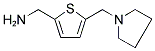 [5-(1-PYRROLIDINYLMETHYL)-2-THIENYL]METHANAMINE Struktur