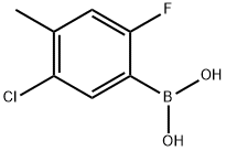 5-CHLORO-2-FLUORO-4-METHYLPHENYLBORONIC ACID Struktur