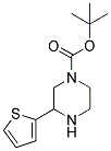 3-THIOPHEN-2-YL-PIPERAZINE-1-CARBOXYLIC ACID TERT-BUTYL ESTER Struktur