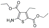 5-AMINO-3-ETHYL-THIOPHENE-2,4-DICARBOXYLIC ACID DIETHYL ESTER Struktur