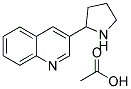 3-PYRROLIDIN-2-YL-QUINOLINE MONOACETATE Struktur