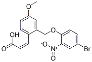 (E)-3-[(4-BROMO-2-NITRO-PHENOXYMETHYL)-4-METHOXY-PHENYL]-ACRYLIC ACID Struktur