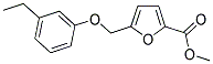 METHYL 5-[(3-ETHYLPHENOXY)METHYL]-2-FUROATE Struktur