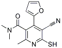 5-CYANO-4-(2-FURYL)-6-MERCAPTO-N,N,2-TRIMETHYLNICOTINAMIDE Struktur