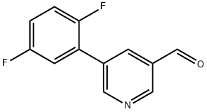 5-(2,5-DIFLUOROPHENYL)NICOTINALDEHYDE Struktur