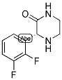 (R)-3-(2,3-DIFLUORO-PHENYL)-PIPERAZIN-2-ONE Struktur