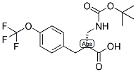 (R)-2-(TERT-BUTOXYCARBONYLAMINO-METHYL)-3-(4-TRIFLUOROMETHOXY-PHENYL)-PROPIONIC ACID Struktur