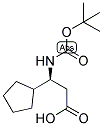 (S)-3-TERT-BUTOXYCARBONYLAMINO-3-CYCLOPENTYL-PROPIONIC ACID Struktur