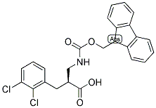 (S)-3-(2,3-DICHLORO-PHENYL)-2-[(9H-FLUOREN-9-YLMETHOXYCARBONYLAMINO)-METHYL]-PROPIONIC ACID Struktur