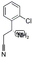 (R)-3-AMINO-3-(2-CHLOROPHENYL)PROPANENITRILE Struktur