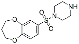 1-(3,4-DIHYDRO-2H-1,5-BENZODIOXEPIN-7-YLSULFONYL)PIPERAZINE Struktur