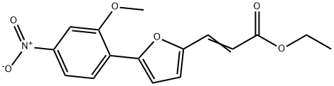 3-[5-(2-METHOXY-4-NITRO-PHENYL)-FURAN-2-YL]-ACRYLIC ACID ETHYL ESTER Struktur