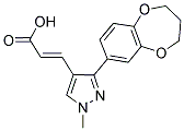 (2E)-3-[3-(3,4-DIHYDRO-2H-1,5-BENZODIOXEPIN-7-YL)-1-METHYL-1H-PYRAZOL-4-YL]ACRYLIC ACID Struktur