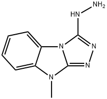 (9-METHYL-9H-BENZO[4,5]IMIDAZO[2,1-C][1,2,4]TRIAZOL-3-YL)-HYDRAZINE Struktur