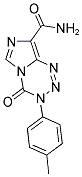 3-(4-METHYLPHENYL)-4-OXO-3,4-DIHYDROIMIDAZO[5,1-D][1,2,3,5]TETRAZINE-8-CARBOXAMIDE Struktur