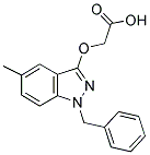 (1-BENZYL-5-METHYL-1H-INDAZOL-3-YLOXY)-ACETIC ACID Struktur