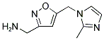 (5-[(2-METHYL-1H-IMIDAZOL-1-YL)METHYL]-3-ISOXAZOLYL)METHANAMINE Struktur