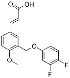 (2E)-3-(3-[(3,4-DIFLUOROPHENOXY)METHYL]-4-METHOXYPHENYL)-2-PROPENOIC ACID Struktur