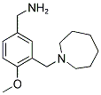 3-(1-AZEPANYLMETHYL)-4-METHOXYBENZYLAMINE Struktur