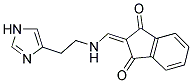 2-({[2-(1H-IMIDAZOL-4-YL)ETHYL]AMINO}METHYLENE)-1H-INDENE-1,3(2H)-DIONE Struktur