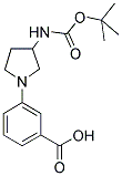 [1-(3-CARBOXY-PHENYL)-PYRROLIDIN-3-YL]-CARBAMIC ACID TERT-BUTYL ESTER Struktur