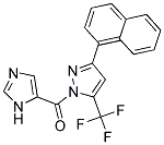 1-(1H-IMIDAZOL-5-YLCARBONYL)-3-(1-NAPHTHYL)-5-(TRIFLUOROMETHYL)-1H-PYRAZOLE Struktur