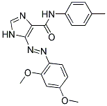 5-[(E)-(2,4-DIMETHOXYPHENYL)DIAZENYL]-N-(4-METHYLPHENYL)-1H-IMIDAZOLE-4-CARBOXAMIDE Struktur