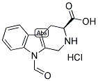 9-FORMYL-1,2,3,4-TETRAHYDRONORHARMAN-L-3-CARBOXYLIC ACID HYDROCHLORIDE Struktur