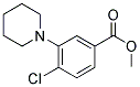 4-CHLORO-3-PIPERIDIN-1-YL-BENZOIC ACID METHYL ESTER Struktur