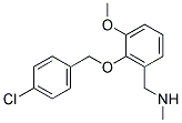 N-(2-((4-CHLOROBENZYL)OXY)-3-METHOXYBENZYL)-N-METHYLAMINE Struktur