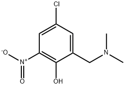 4-CHLORO-2-DIMETHYLAMINOMETHYL-6-NITRO-PHENOL Struktur