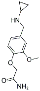 2-(4-((CYCLOPROPYLAMINO)METHYL)-2-METHOXYPHENOXY)ACETAMIDE Struktur