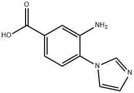 3-AMINO-4-IMIDAZOL-1-YL-BENZOIC ACID Struktur