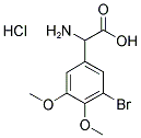 2-AMINO-2-(3-BROMO-4,5-DIMETHOXYPHENYL)ACETIC ACID HYDROCHLORIDE Struktur