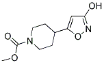 4-(3-HYDROXY-ISOXAZOL-5-YL)-PIPERIDINE-1-CARBOXYLIC ACID METHYL ESTER Struktur