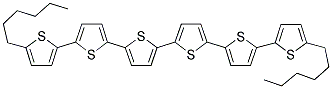 ALPHA,OMEGA-DIHEXYLSEXITHIOPHENE Struktur