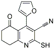 4-(2-FURYL)-2-MERCAPTO-5-OXO-5,6,7,8-TETRAHYDROQUINOLINE-3-CARBONITRILE Struktur