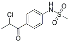 N-[4-(2-CHLOROPROPANOYL)PHENYL]METHANESULFONAMIDE Struktur