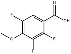 4-METHOXY-2,3,5-TRIFLUOROBENZOIC ACID Structure