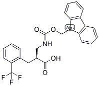 (S)-2-[(9H-FLUOREN-9-YLMETHOXYCARBONYLAMINO)-METHYL]-3-(2-TRIFLUOROMETHYL-PHENYL)-PROPIONIC ACID Struktur