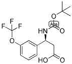 (S)-3-TERT-BUTOXYCARBONYLAMINO-3-(3-TRIFLUOROMETHOXY-PHENYL)-PROPIONIC ACID Struktur