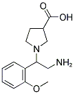 1-[2-AMINO-1-(2-METHOXY-PHENYL)-ETHYL]-PYRROLIDINE-3-CARBOXYLIC ACID Struktur