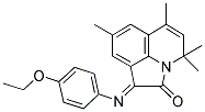 (E)-1-(4-ETHOXYPHENYLIMINO)-4,4,6,8-TETRAMETHYL-1H-PYRROLO[3,2,1-IJ]QUINOLIN-2(4H)-ONE Struktur