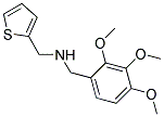 1-THIEN-2-YL-N-(2,3,4-TRIMETHOXYBENZYL)METHANAMINE Struktur