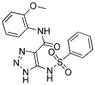 N-(2-METHOXYPHENYL)-5-[(PHENYLSULFONYL)AMINO]-1H-1,2,3-TRIAZOLE-4-CARBOXAMIDE Struktur